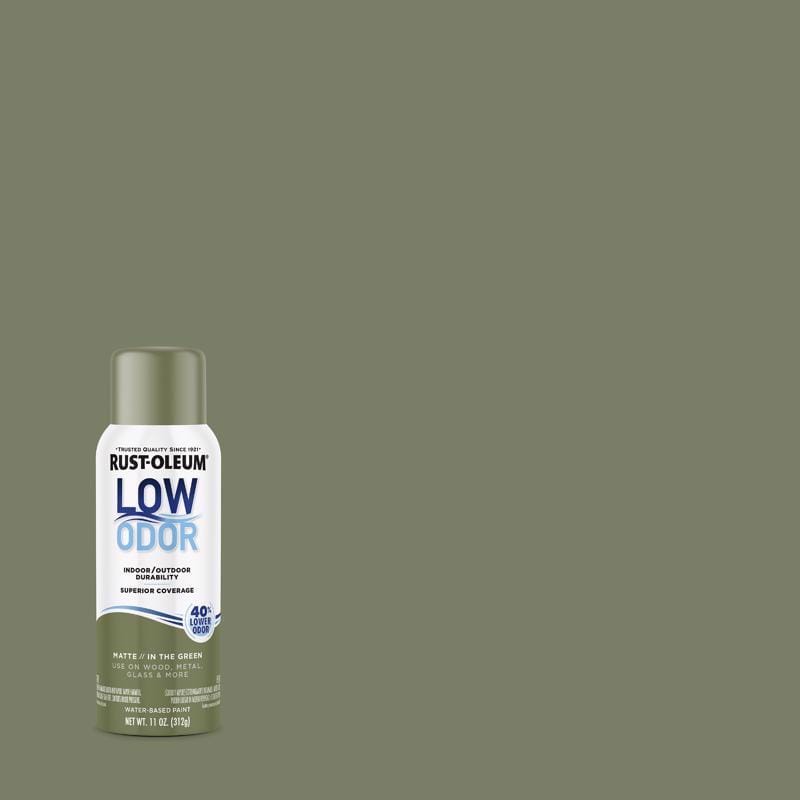 Rust-Oleum 388282 Low Odor Matte In The Green Spray Paint 11 oz