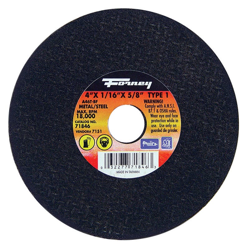 Forney 71846 4X1/16X5/8" Cut-Off Whl 71792