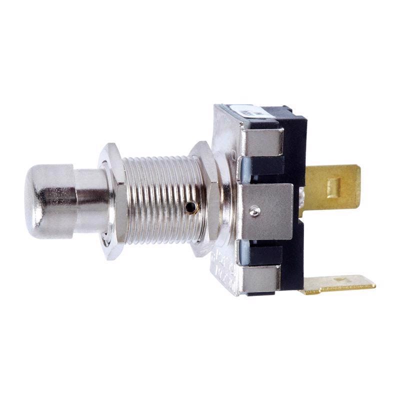Jandorf 61121 15 amps Single Pole Push Button Power Tool Switch Silver 1 pk