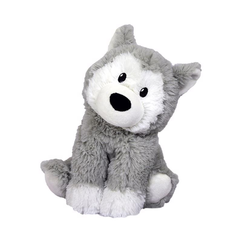 Warmies CP-HUS-1 Husky Stuffed Animal Gray