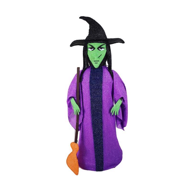 Celebrations 23DH052408 Prelit 60" Collapsible Witch Yard Decor