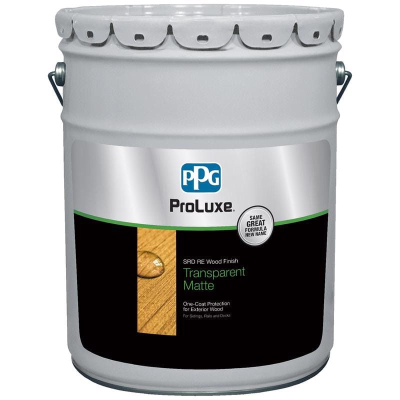 ProLuxe SIK250-077.05 SRD RE Transparent Matte Cedar Oil-Based Alkyd All-in-One Stain and Finish 5 gal