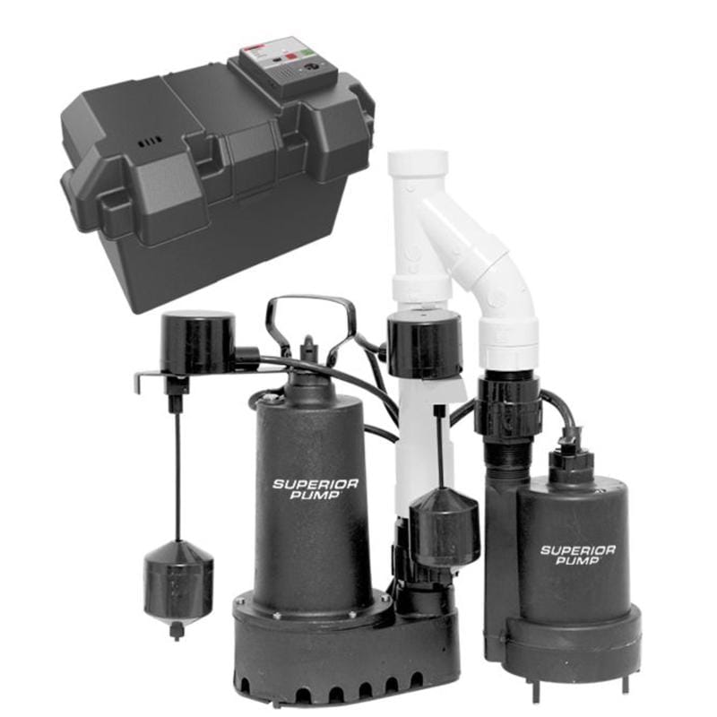 Superior Pump 92911 4200 gph Cast Iron Vertical Float Switch AC Sump Pump 10 ft.