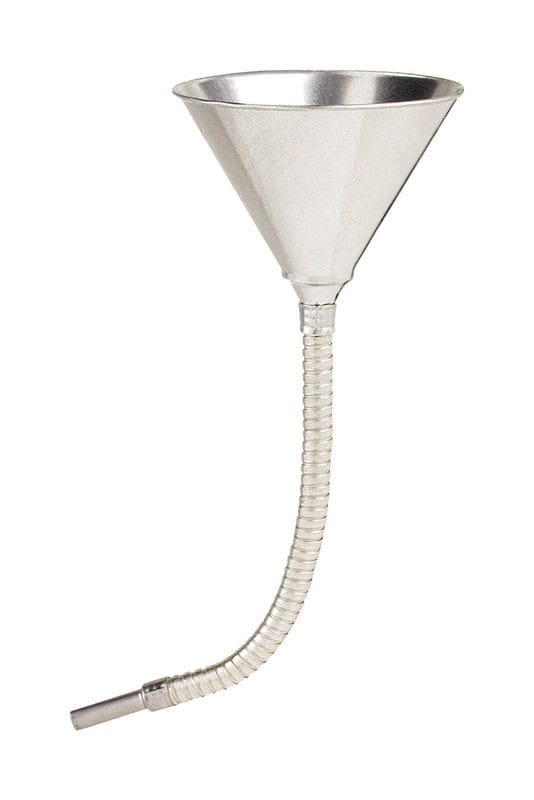 LubriMatic 75-007 Silver 17.5 in. H Steel 24 oz Flexible Funnel