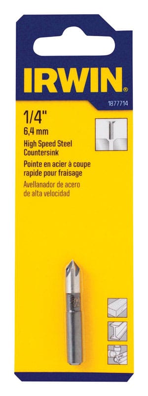 Irwin 1877714 1/4 in. D X 1-17/32 in. L High Speed Steel Countersink 1 pc