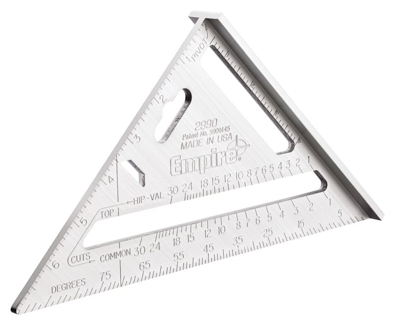 Empire 2990 Magnum 7 in. L X 7 in. H Aluminum Heavy Duty Rafter Square