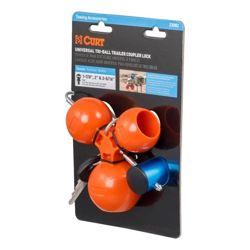 CURT 23082 Couplr Lock Tri Bal 2"