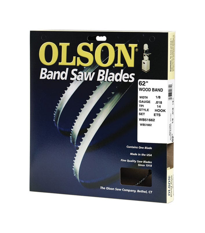 Olson WB51662DB 62 in. L X 0.1 in. W Carbon Steel Band Saw Blade 14 TPI Hook teeth 1 pk