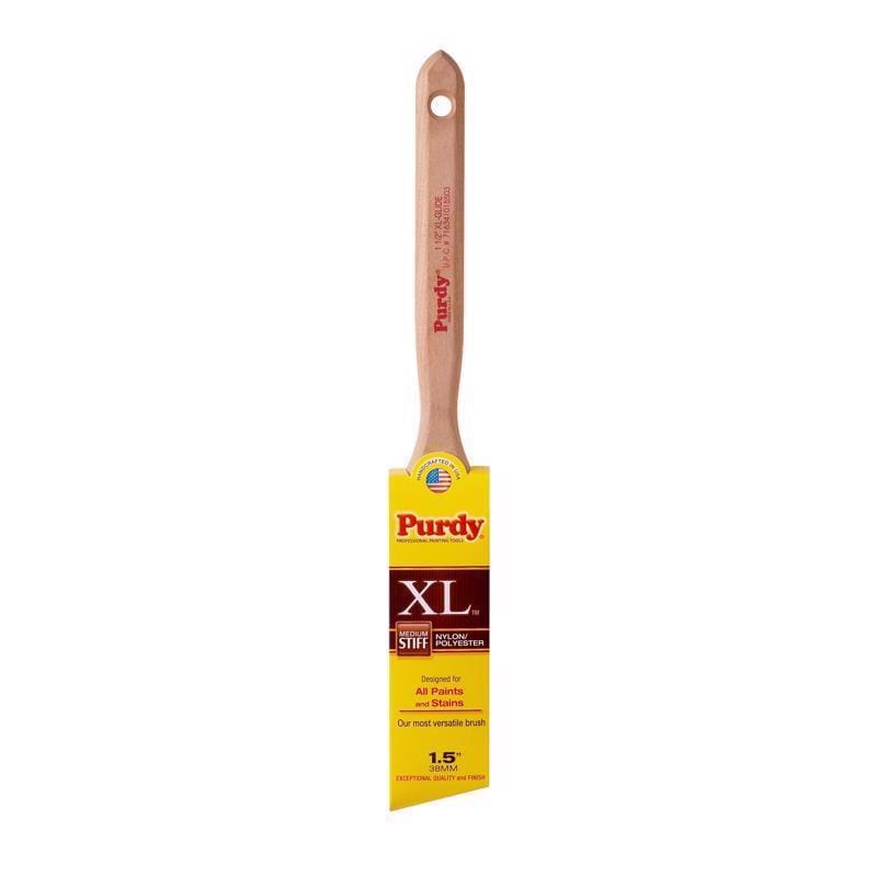 Purdy 144152315 XL Glide 1-1/2 in. Medium Stiff Angle Trim Paint Brush