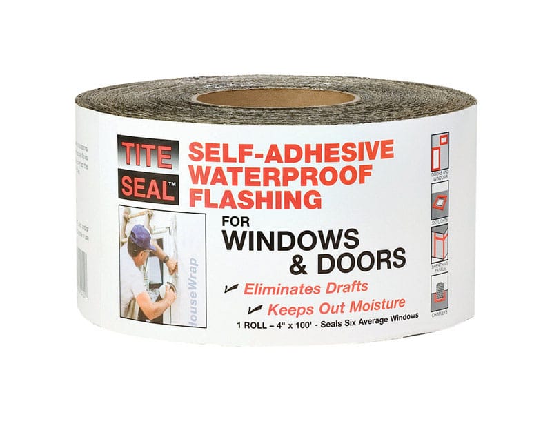 Tite Seal TS4100 4 in. W X 100 ft. L Rubber Self-Adhesive Waterproof Flashing Silver