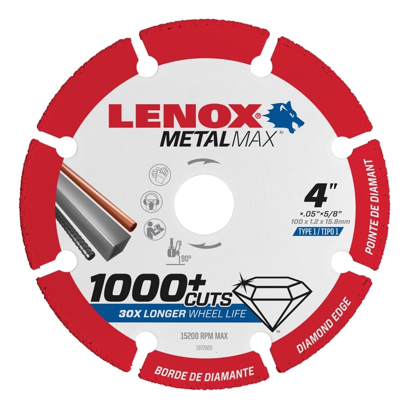 Lenox 1972920 Cutoff Wheel Dmnd 4X5/8"