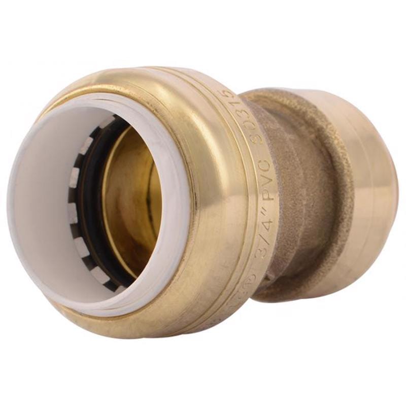 Sharkbite UIP4016A Push to Connect 3/4 in. IPS in. X 3/4 in. D CTS Brass Coupling