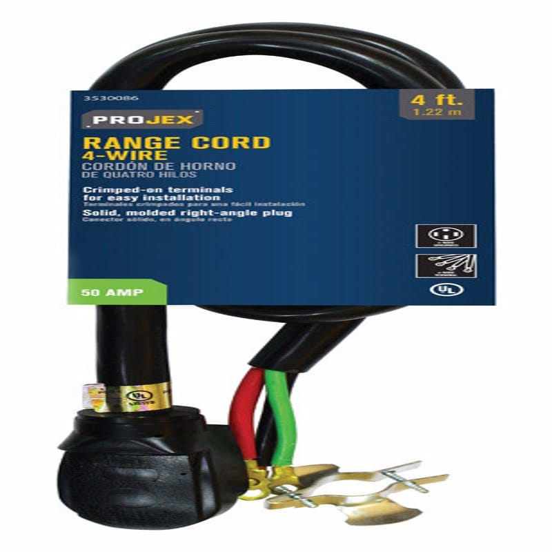 Projex FW-831 6/2 & 8/2 SRDT 125/250 V 4 ft. L Range Cord