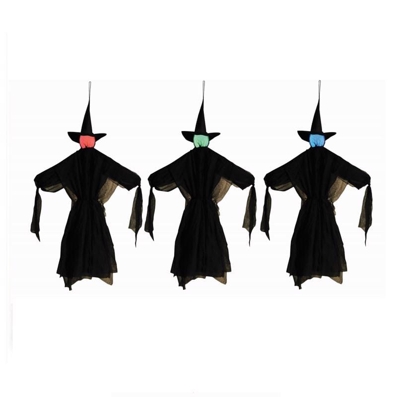 Fun World 91545 LED Prelit Hanging Witch Halloween Decor