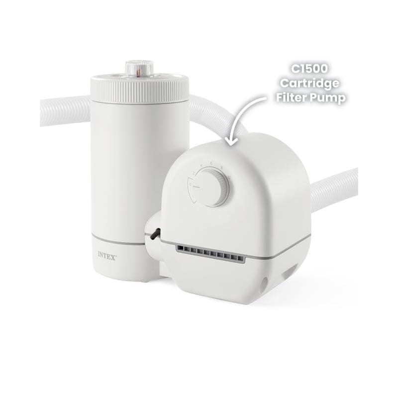 Intex 26635EG Krystal Clear Above Ground Filter Pump 1500 gal 14.1 in. H X 18.1 in. W X 12.5 in. L