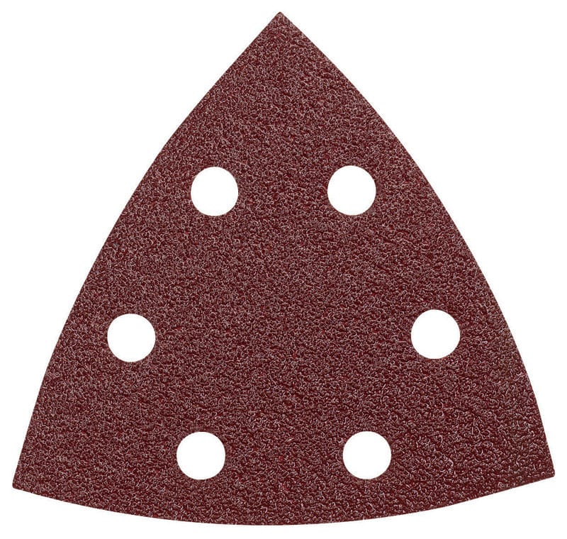 Bosch SDTR120 3-3/4 in. L X 3.75 in. W 120 Grit Aluminum Oxide Detail Sanding Triangle 5 pk