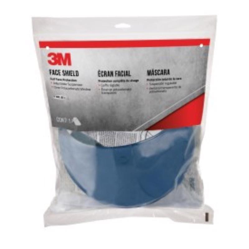 3M 90028H1-DC 3M FACE SHIELD CLEAR LENS BLUE FRAME 1PK