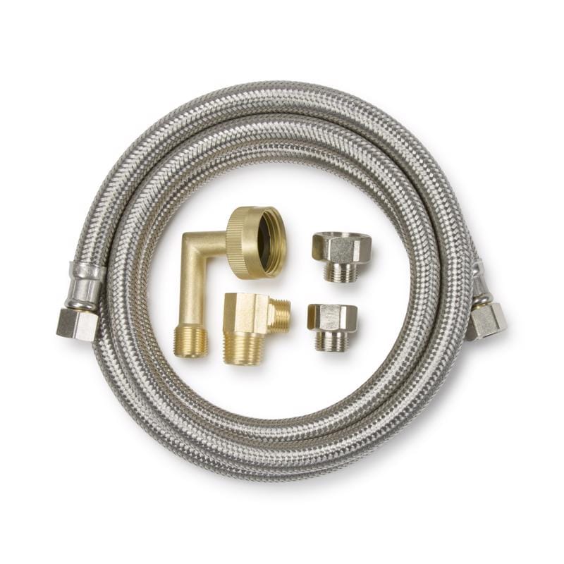 Plumb Pak PP25860 3/8 in. Compression each X 3/8 in. D Compression 60 in. Stainless Steel Dishwasher Supply