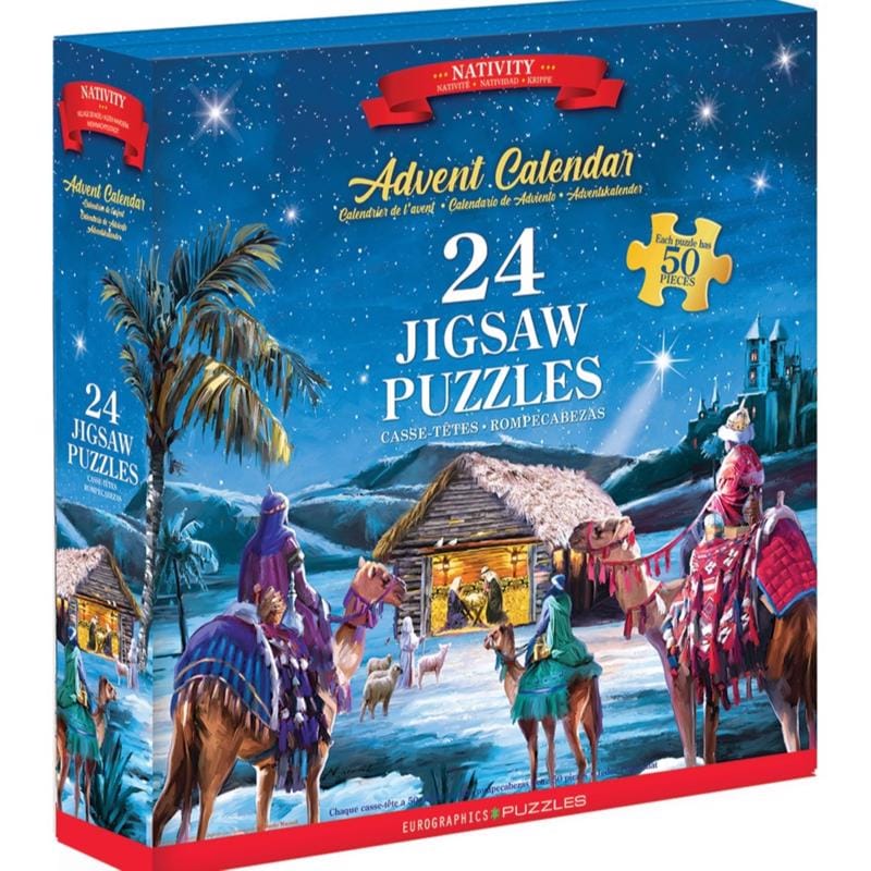 Eurographics 9924-5918 Nativity Book Advent Calendar Jigsaw Puzzles Multicolored 1200 pc