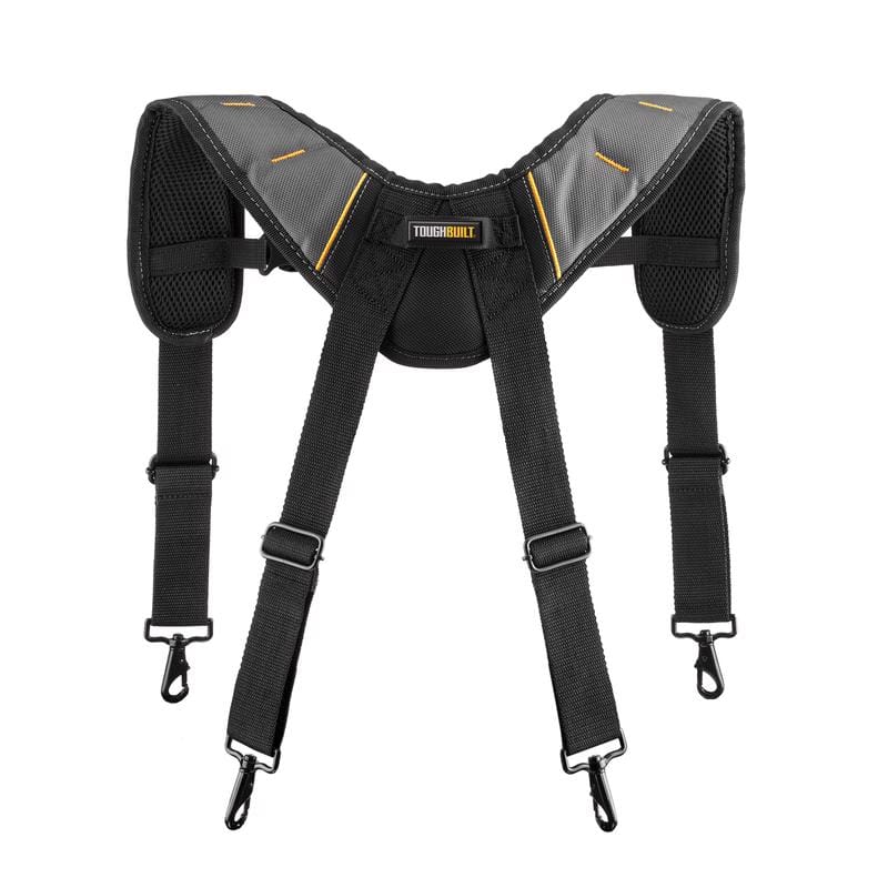 ToughBuilt TB-CT-51P-2BES 1.18 in. L X 6.3 in. W Nylon Suspenders Black/Gray 1 pair