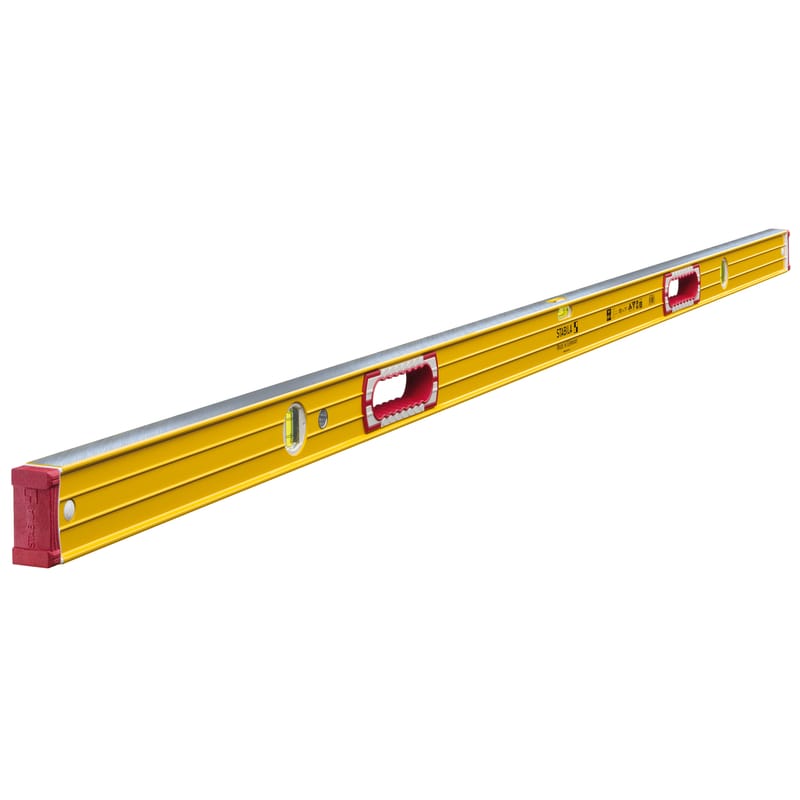 Stabila 37472 72 in. Aluminum Type 196 Heavy Duty Level 3 vial