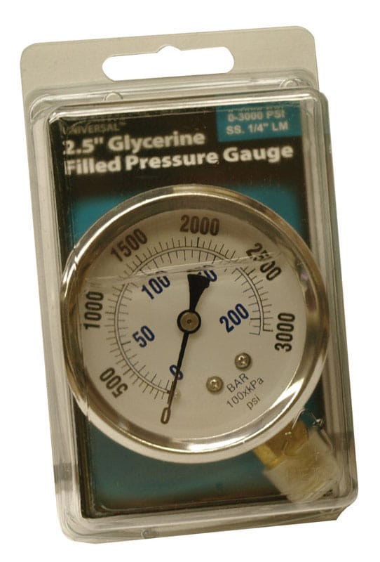 Universal 99019109 Pressure Gauge 3000 psi