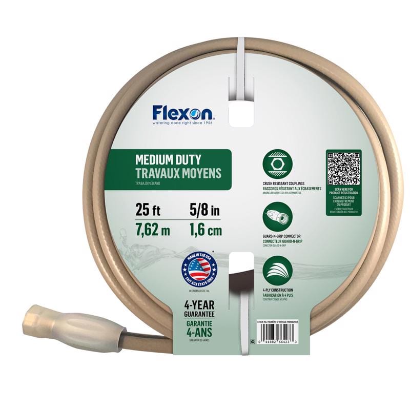 Flexon FAW5825 5/8 in. D X 25 ft. L Medium Duty Garden Hose