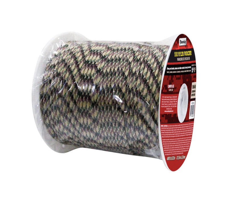 Koch Industries 5541744 5/32 in. D X 400 ft. L Camouflage Braided Nylon Paracord