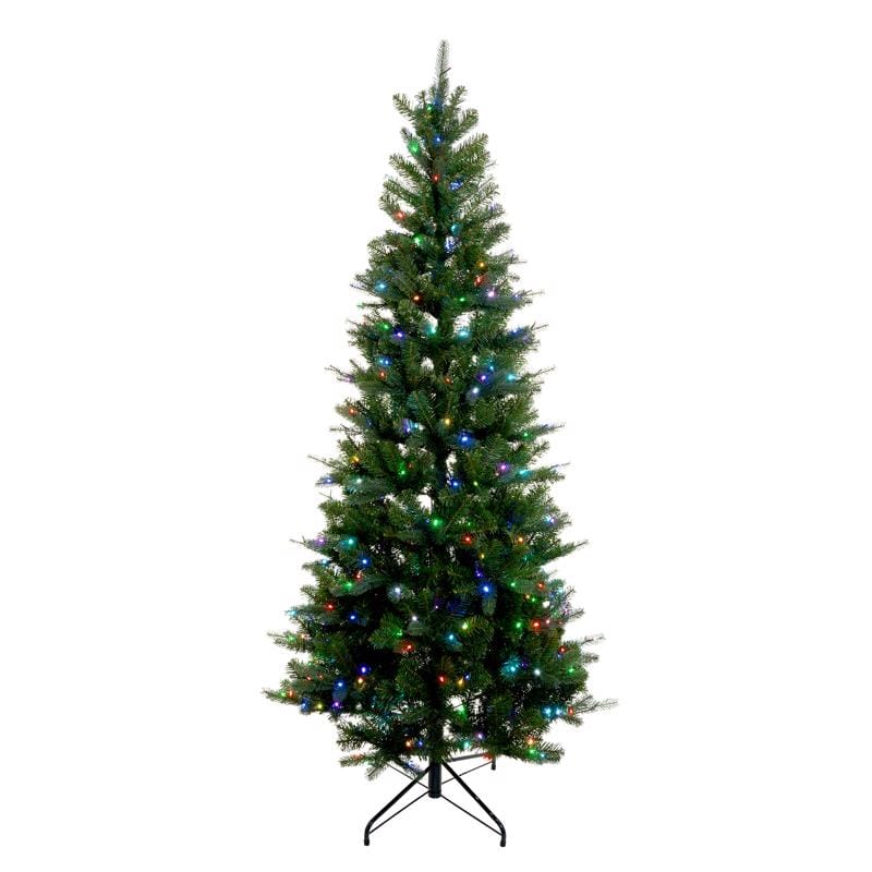 Holiday Bright Lights T7FLPWMTA 1-2 Tree 7 ft. Full LED 450 ct Lakeland Pine Color Changing Christmas Tree