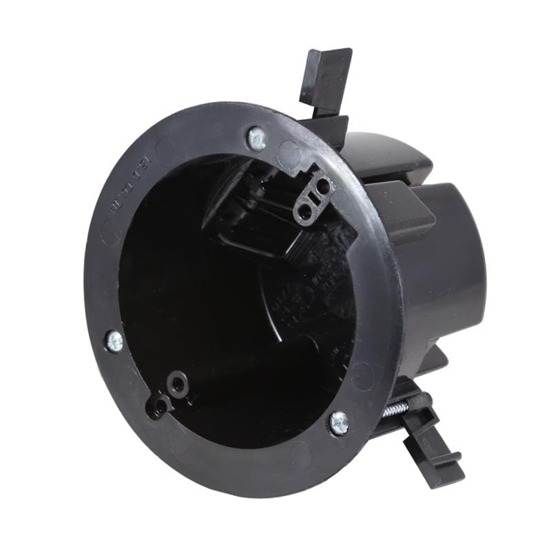 Cantex EZ18CO EZ Box Old Work 18 cu in Round Polycarbonate Ceiling Box Black