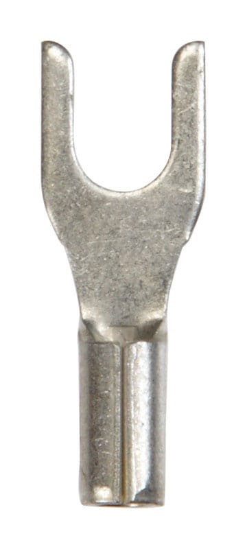 Jandorf 60978 22-18 Ga. Uninsulated Wire Spade Terminal Silver 5 pk