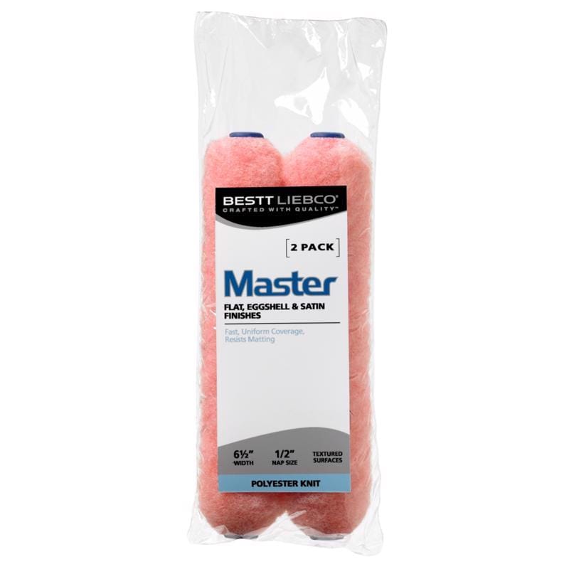 Bestt Liebco 559424000 Master Polyester Knit 6.5 in. W X 1/2 in. Mini Paint Roller Cover 2 pk