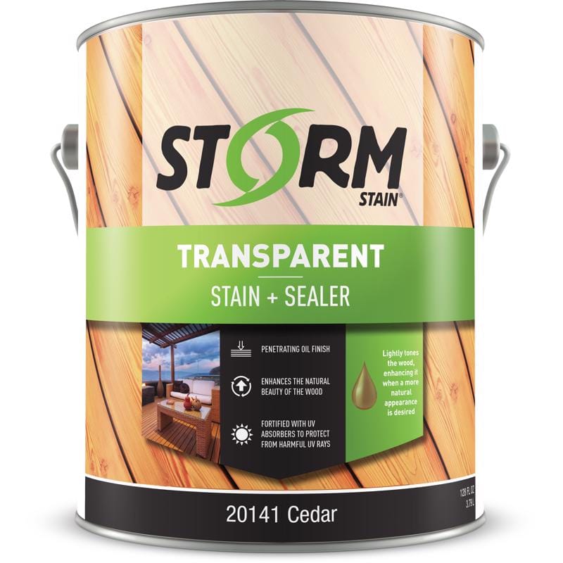 Storm System 20141-1 Transparent Cedar Oil-Based Alkyd Exterior Stain 1 gal