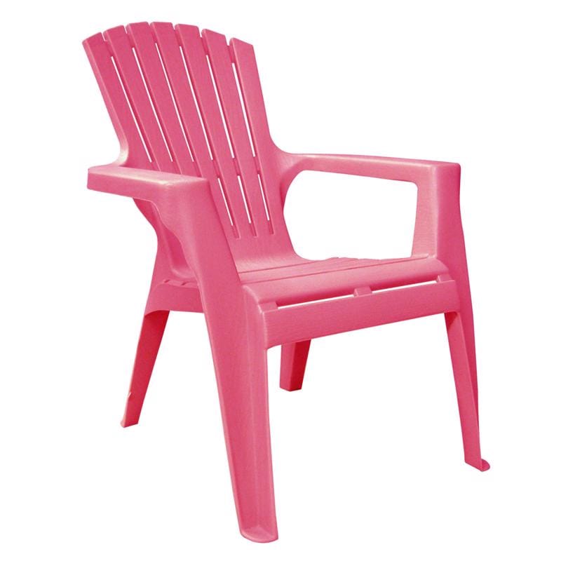 Adams 263296 Pink Resin Frame Adirondack Kids Chair