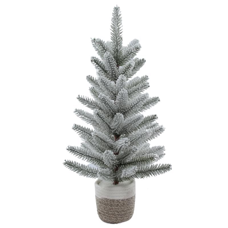 Celebrations B-23016 D 2 ft. Full Flocked Table Top Christmas Tree