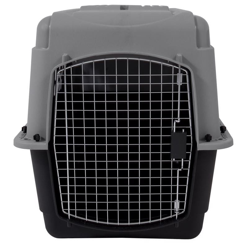 Aspen Pet 21182 Pet Porter Medium Plastic Pet Kennel Gray 24 in. H X 22.5 in. W X 32 in. D