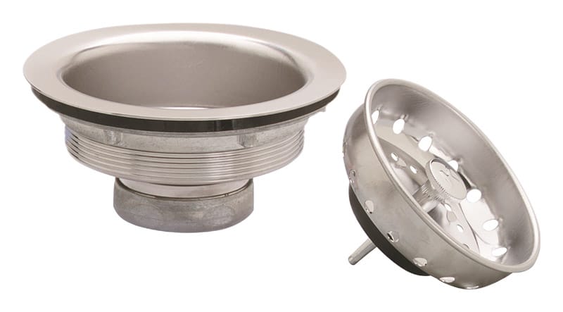 Plumb Pak PP8PC Chrome Plastic/Stainless Steel Sink Strainer