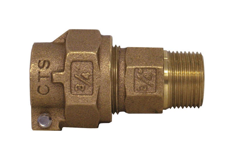 Legend Valve 313-204NL 3/4 in. MNPT Pattern X 3/4 in. D CTS Pack Joint Bronze Adapter