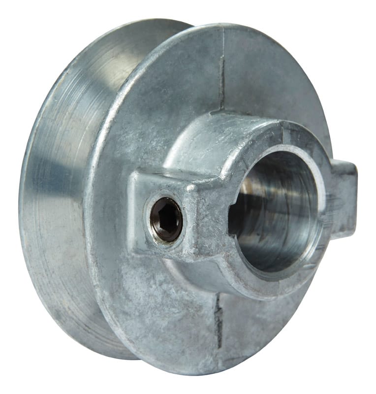 Chicago Die Cast 225A7 2-1/4 in. D X 3/4 in. D Zinc Single V-Grooved Pulley