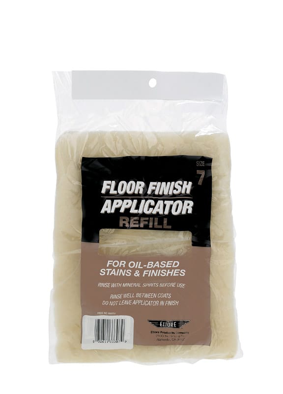 Ettore 33307 7 in. Floor Applicator Microfiber Refill Pad 1 pk