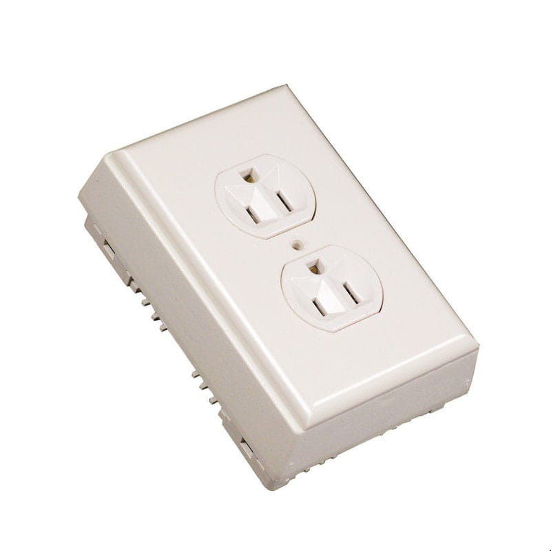 Legrand NM2D Rectangle Plastic 1 gang Outlet Kit Ivory