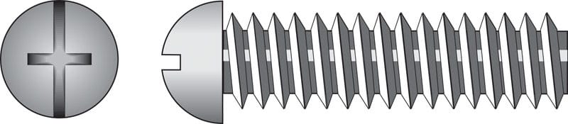 Hillman 90120 No. 6-32 Ga. X 3/8 in. L Combination Round Head Zinc-Plated Steel Machine Screws 100 pk