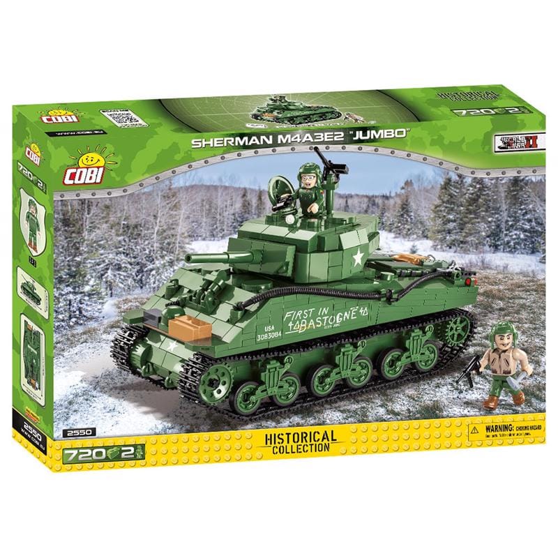 Cobi COBI-2550 Sherman M4A3E2 Block Set Green 720 pc