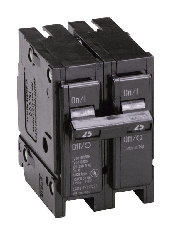 Eaton BR225 25 amps Plug In 2-Pole Circuit Breaker