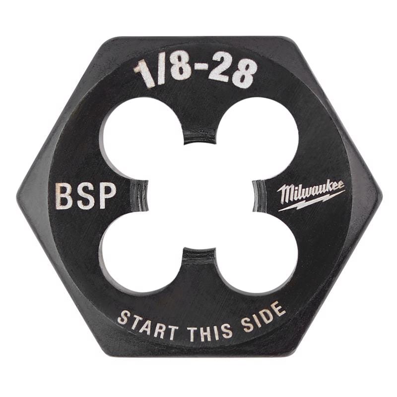 Milwaukee Tool 49-57-5390 Milwaukee SAE 1/8-28 BSP 1" Hex Threading Die