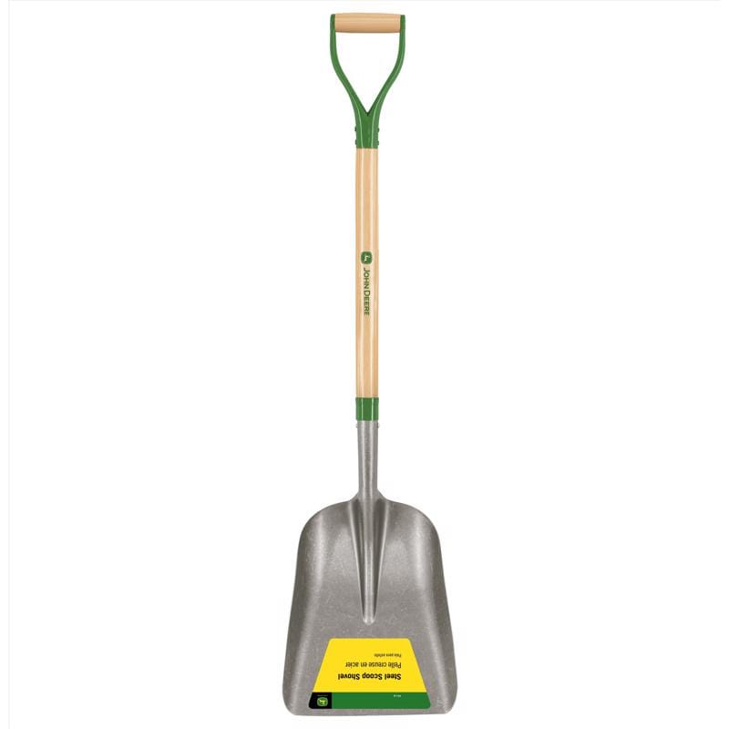 John Deere PST-Y-JD 47.5 in. Steel Scoop General Purpose Shovel Wood Handle