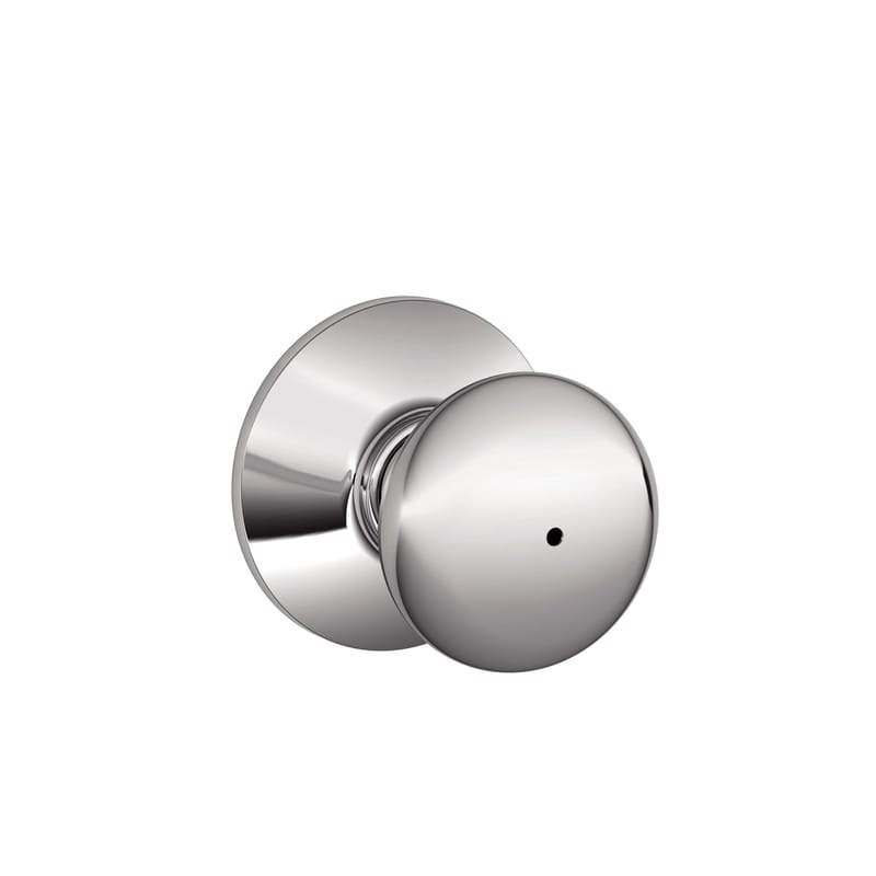 Schlage F40PLY625 Plymouth Bright Chrome Privacy Knob