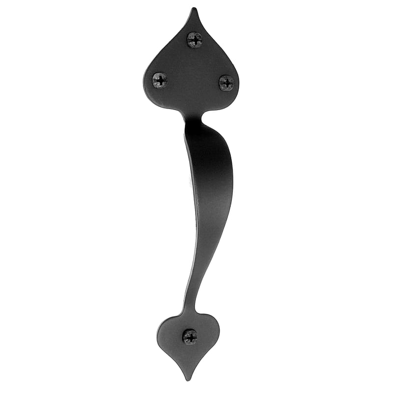 Acorn APEBP Rustic Traditional Heart Door Pull Black 1 pk