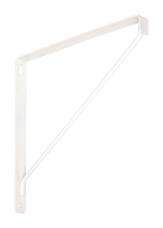 National Hardware N234-401 White Steel Shelf Bracket 10.87 in. L 150 lb