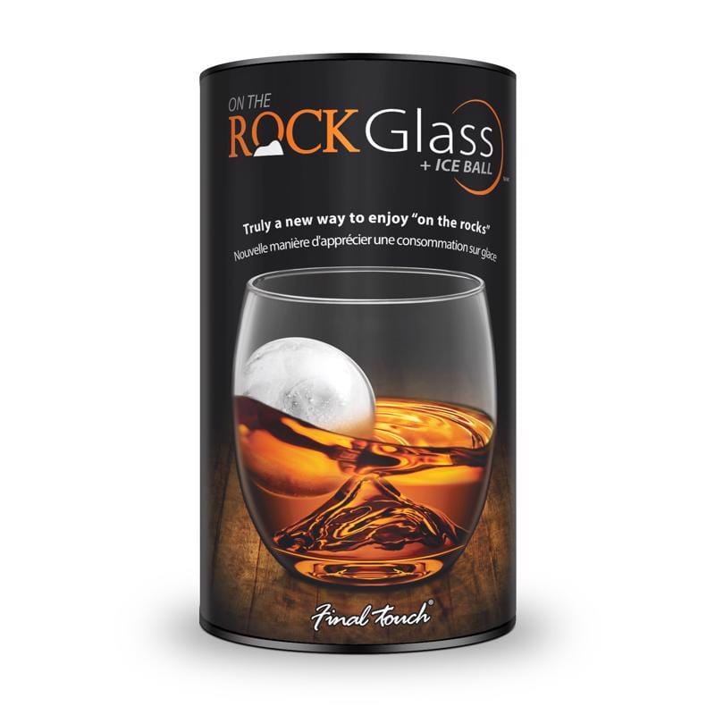 Final Touch GS300 8 oz Black/Clear Glass/Silicone Glass & Ice Mold